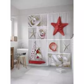 Шторка-занавеска для ванной JOYARTY