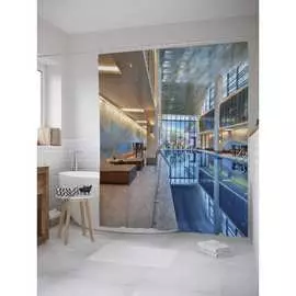 Шторка-занавеска для ванной JOYARTY