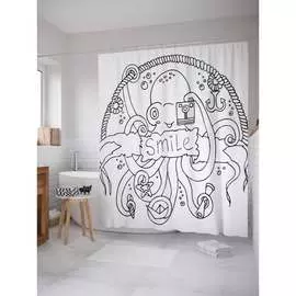 Шторка-занавеска для ванной JOYARTY