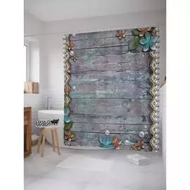 Шторка-занавеска для ванной JOYARTY