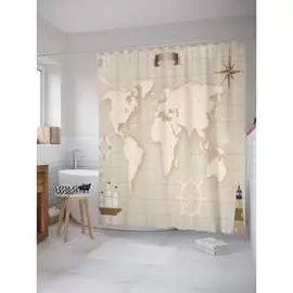 Шторка-занавеска для ванной JOYARTY