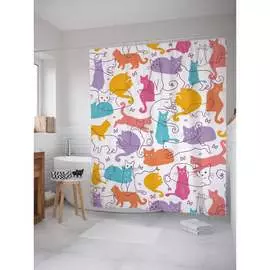 Шторка-занавеска для ванной JOYARTY