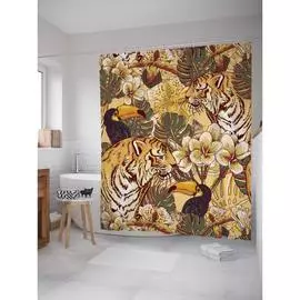 Шторка-занавеска для ванной JOYARTY