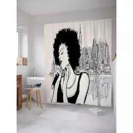 Шторка-занавеска для ванной JOYARTY