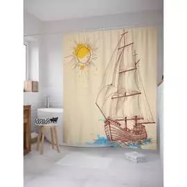 Шторка-занавеска для ванной JOYARTY