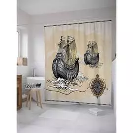 Шторка-занавеска для ванной JOYARTY