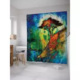 Шторка-занавеска для ванной JOYARTY