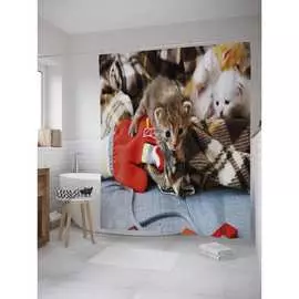 Шторка-занавеска для ванной JOYARTY