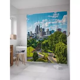 Шторка-занавеска для ванной JOYARTY