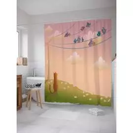 Шторка-занавеска для ванной JOYARTY