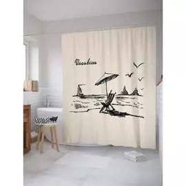 Шторка-занавеска для ванной JOYARTY