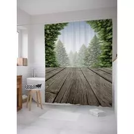 Шторка-занавеска для ванной JOYARTY