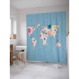 Шторка-занавеска для ванной JOYARTY