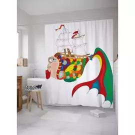 Шторка-занавеска для ванной JOYARTY