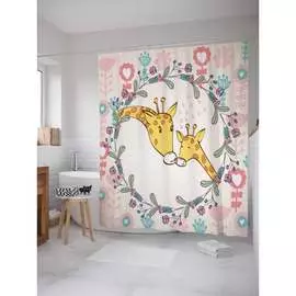 Шторка-занавеска для ванной JOYARTY