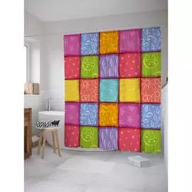 Шторка-занавеска для ванной JOYARTY