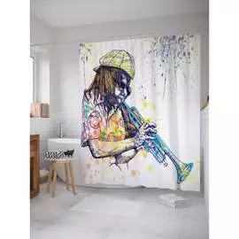 Шторка-занавеска для ванной JOYARTY