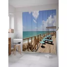 Шторка-занавеска для ванной JOYARTY