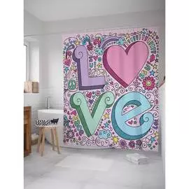 Шторка-занавеска для ванной JOYARTY