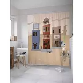 Шторка-занавеска для ванной JOYARTY