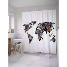 Шторка-занавеска для ванной JOYARTY