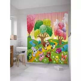 Шторка-занавеска для ванной JOYARTY