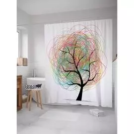 Шторка-занавеска для ванной JOYARTY