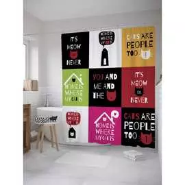 Шторка-занавеска для ванной JOYARTY