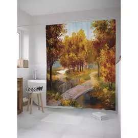 Шторка-занавеска для ванной JOYARTY