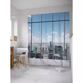 Шторка-занавеска для ванной JOYARTY