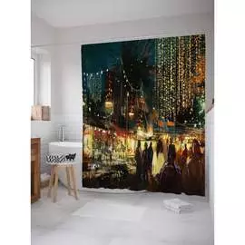 Шторка-занавеска для ванной JOYARTY