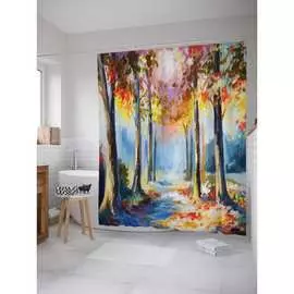 Шторка-занавеска для ванной JOYARTY