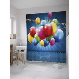 Шторка-занавеска для ванной JOYARTY