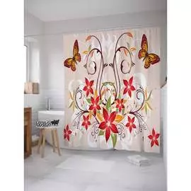 Шторка-занавеска для ванной JOYARTY