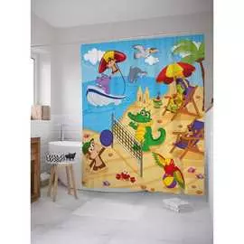 Шторка-занавеска для ванной JOYARTY