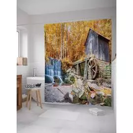 Шторка-занавеска для ванной JOYARTY