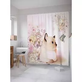 Шторка-занавеска для ванной JOYARTY