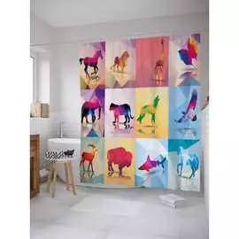 Шторка-занавеска для ванной JOYARTY