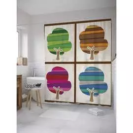 Шторка-занавеска для ванной JOYARTY