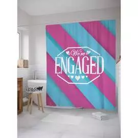 Шторка-занавеска для ванной JOYARTY