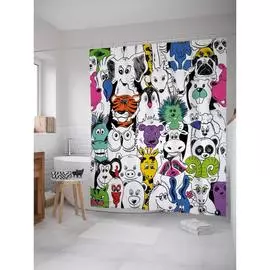 Шторка-занавеска для ванной JOYARTY