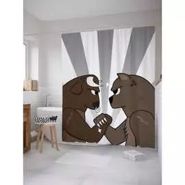 Шторка-занавеска для ванной JOYARTY