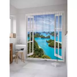 Шторка-занавеска для ванной JOYARTY