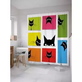 Шторка-занавеска для ванной JOYARTY