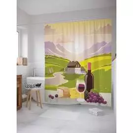 Шторка-занавеска для ванной JOYARTY