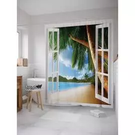 Шторка-занавеска для ванной JOYARTY