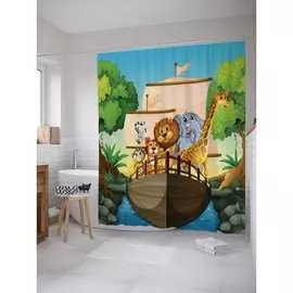 Шторка-занавеска для ванной JOYARTY