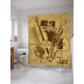 Шторка-занавеска для ванной JOYARTY