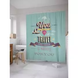 Шторка-занавеска для ванной JOYARTY