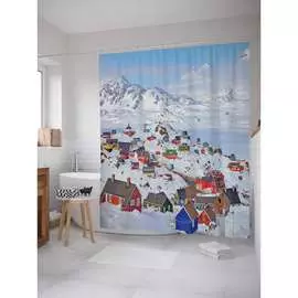 Шторка-занавеска для ванной JOYARTY